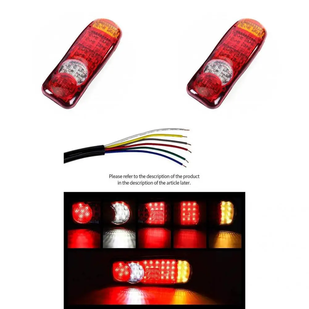 Rear Light Reliable 46 LEDs Waterproof Long Lasting Tail Lamp for Lorry  Tail Lamp  Tail Light