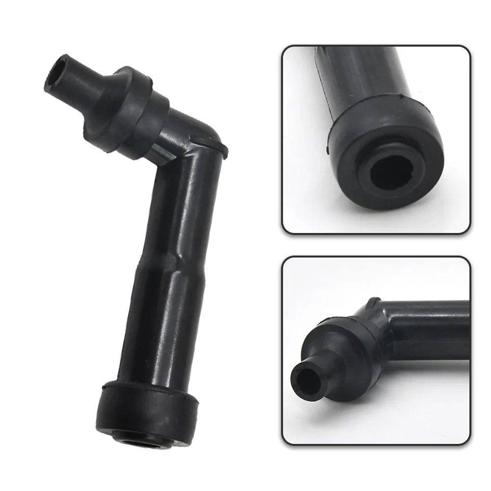 غطاء شمعة إشعال دراجة نارية ، غطاء مقاوم أسود ، مترابطة ، درجة ، أجزاء دراجة نارية عالمية ، 10 من من من من الخارج ، 12 من الخارج ، 1 من من من من من الخارج ، 2