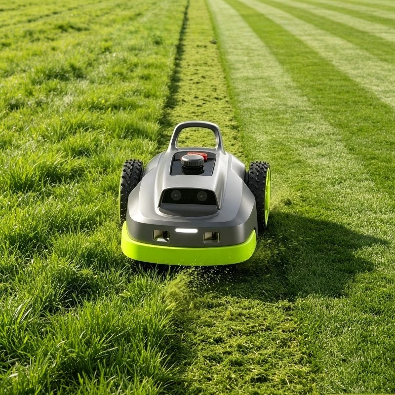 Robotic Lawn Mower Self Propelled Cordless Automatic Mowing Obstacle Evasion Self Charging Home