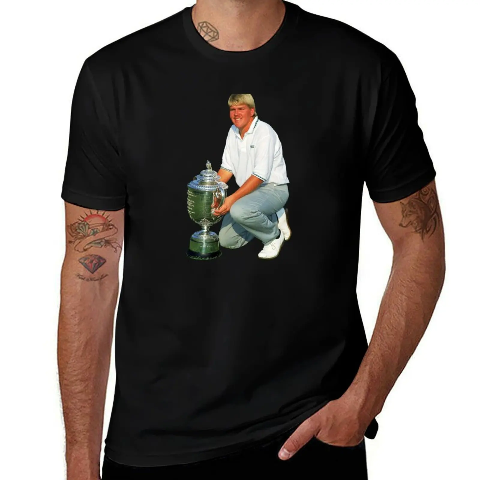 

Picture 1991 PGA Kneeling T-Shirt t shirts cotton 100% t shirts for man pack white T-Shirt