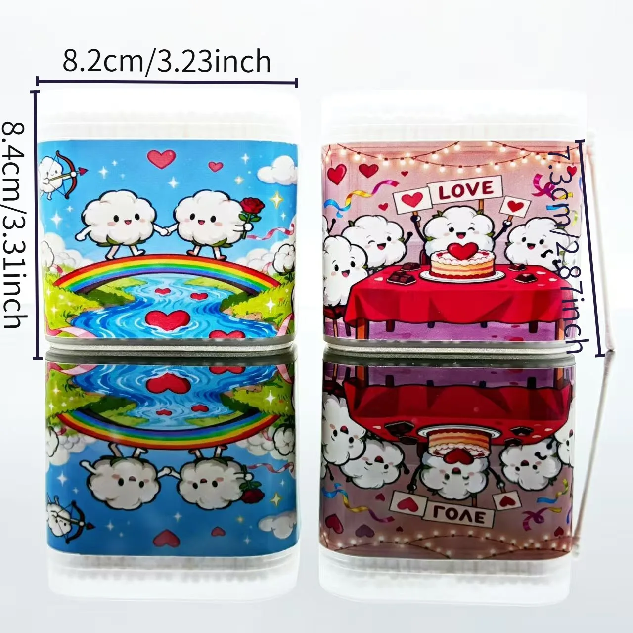 800 قطعة من مسحات القطن الأبيض ذات الطابع المزدوج لعيد الحب، ملعقة حلزونية إبداعية، عصا رفيعة لعنصر عيد الحب، أعواد قطنية