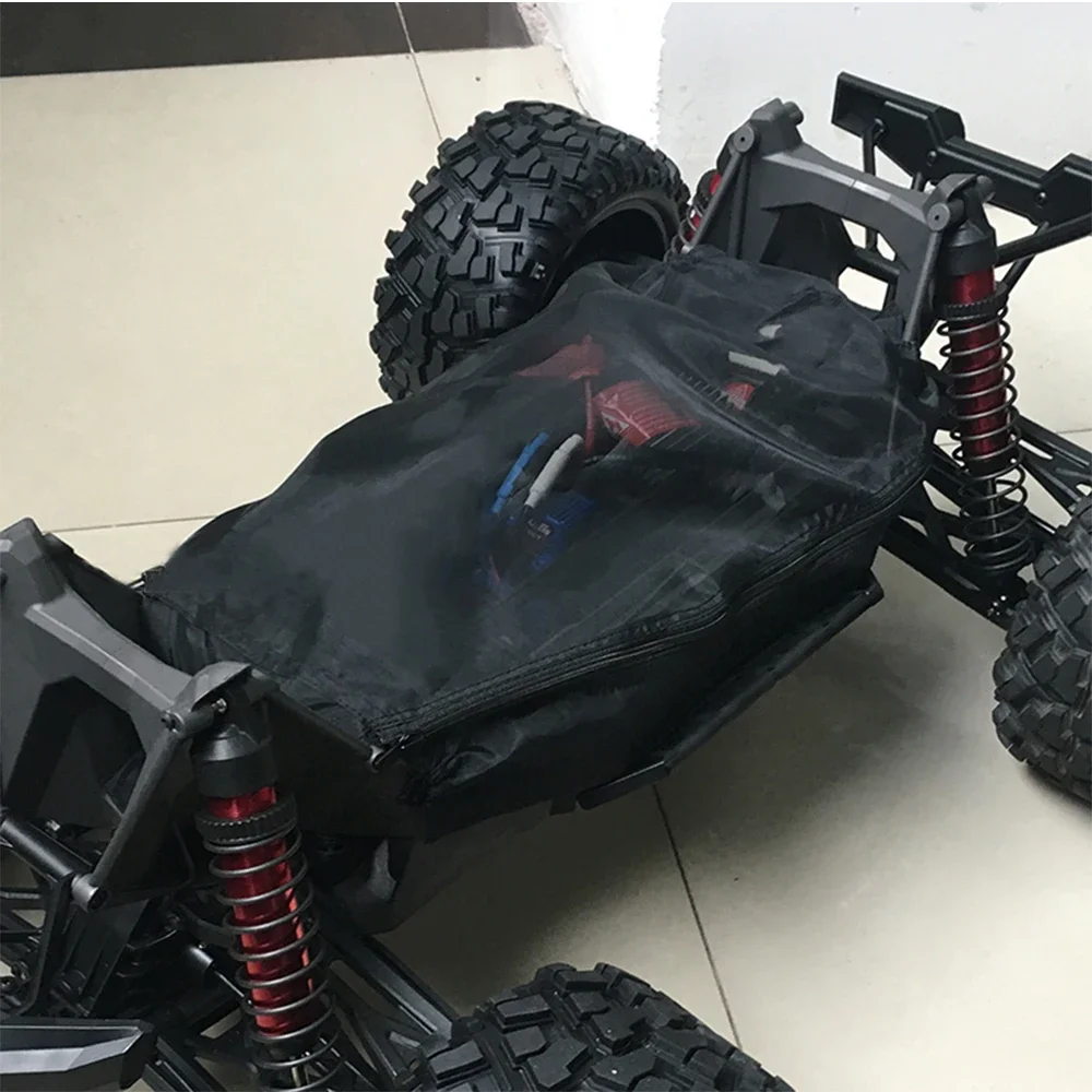 1/5 RC Monster Truck Chassis Dust Cover Waterproof Splash Nylon Protection Net for X-Maxx 77086-4 XMAXX Update Parts