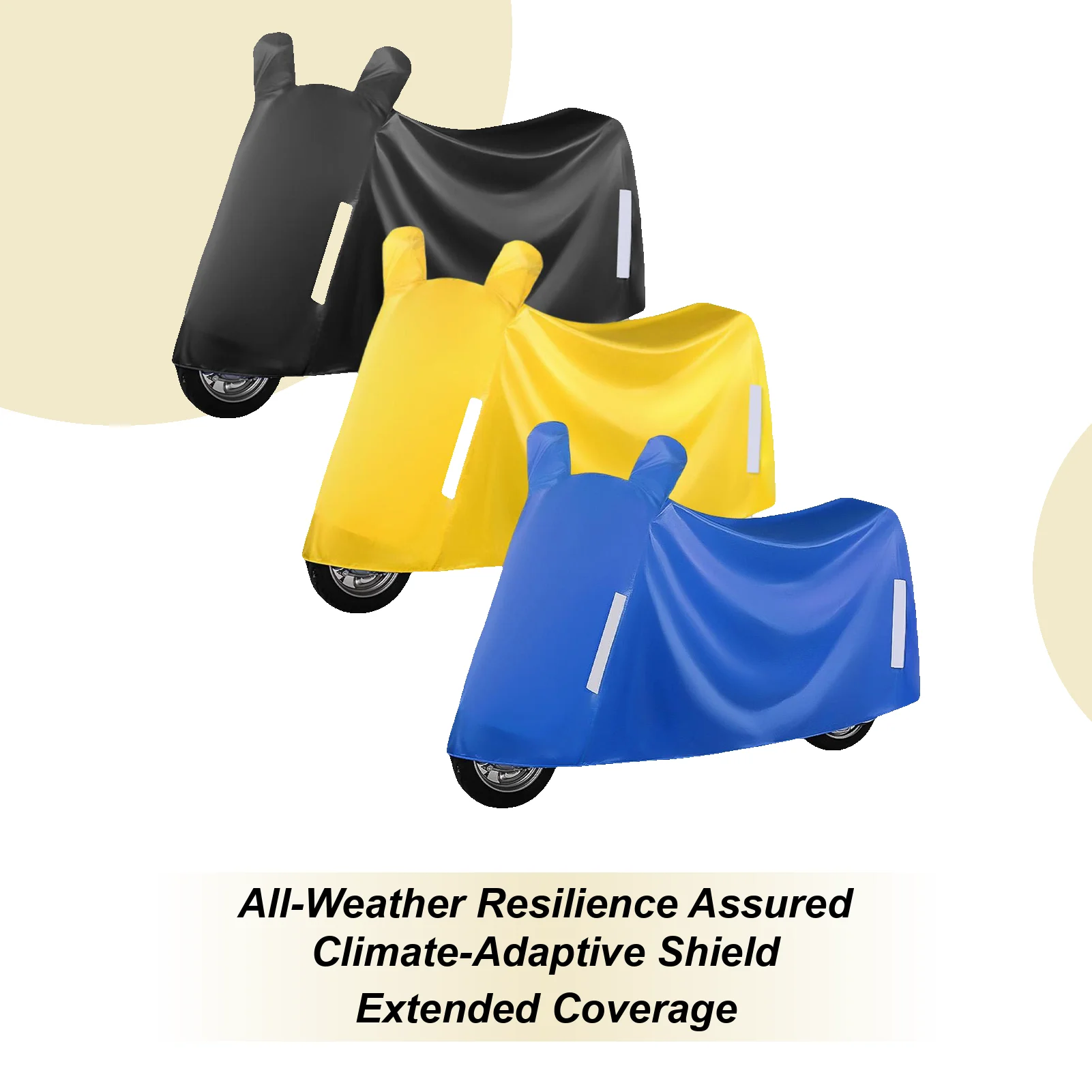 

Motorcycle Cover Heavy Duty Dustproof Dirt Bike Cover Electric Vehicle Protector For Scooter Electric Vehicle Winter Garage