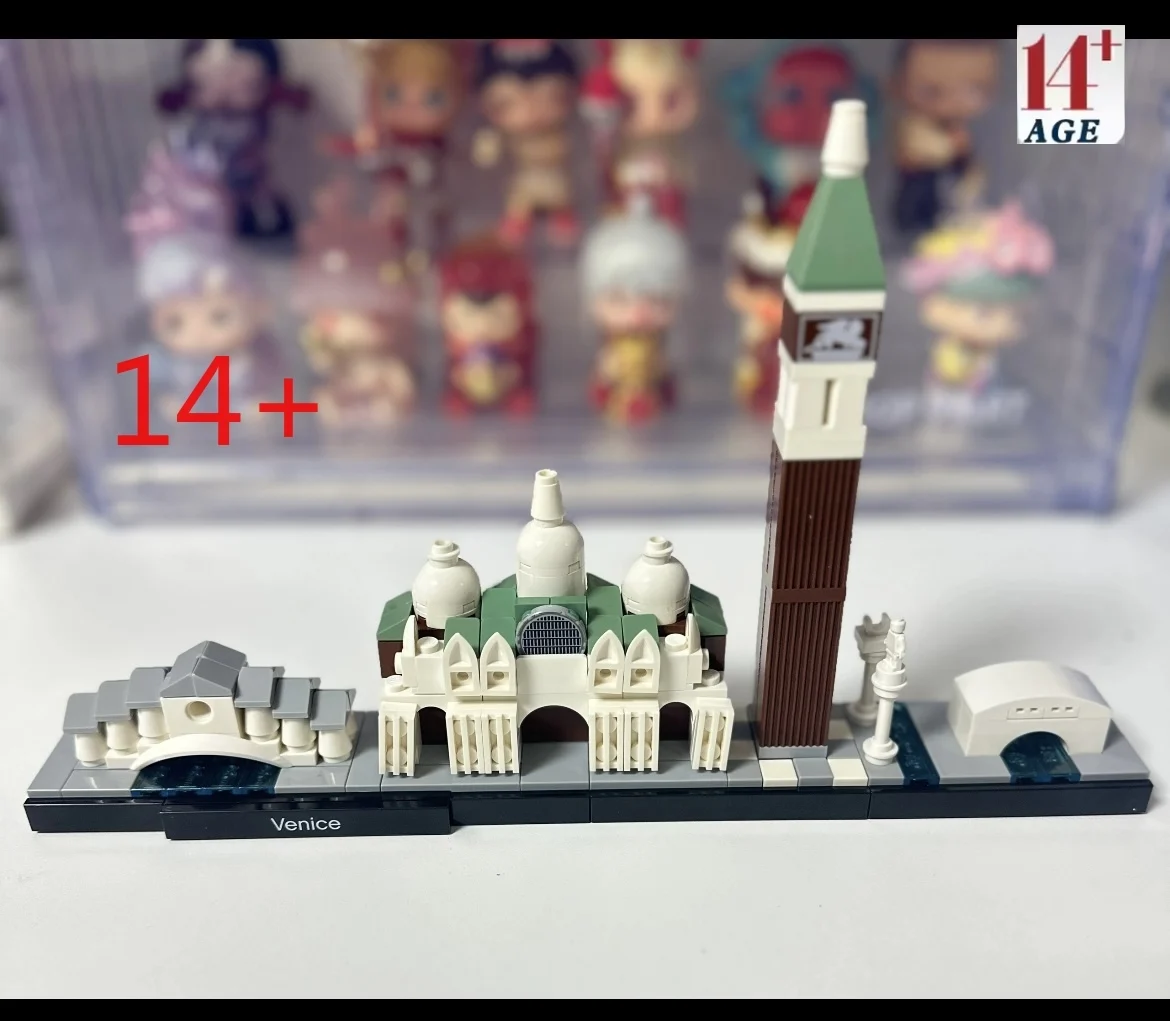 

MOC venice City Building Skyline Building Block Set Tower Brick Town Street Toys Children's Gifts21026