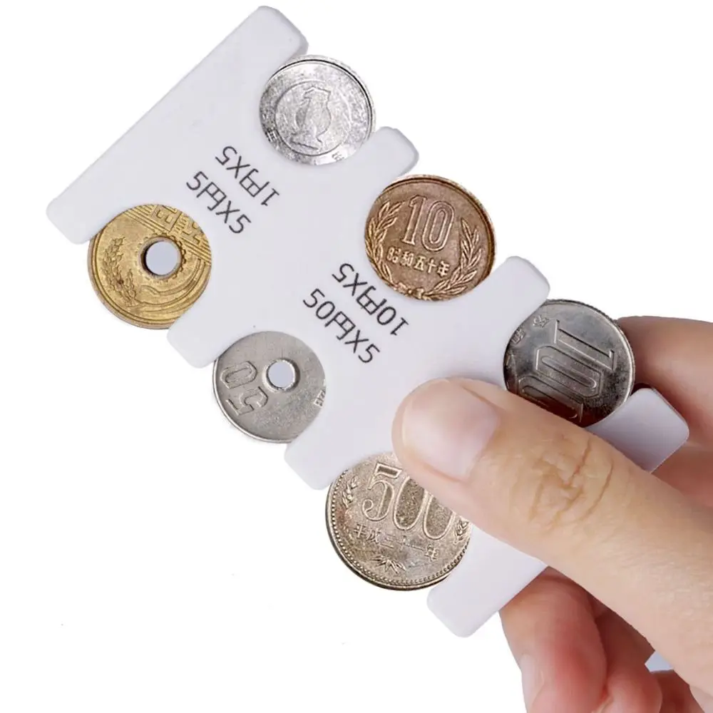 Coin Box Multi-position Solid Color Letter Purse Wallet Holder Coin Dispenser Coin Case Japanese Coin Holder Coin Storage Box