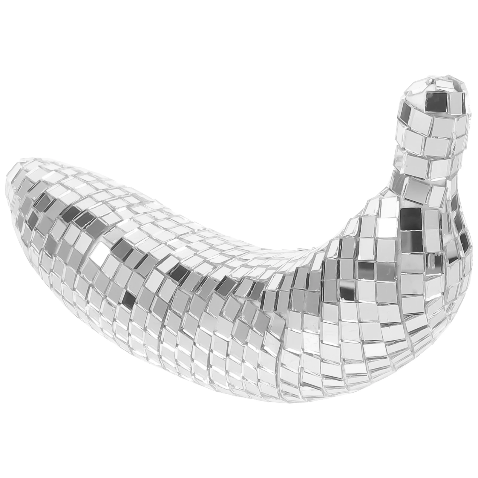 

Mirrored Banana Ornaments Retro Disco Theme Golden Color Tabletop Decor Home Office Party Supply Fruit ModelFruit