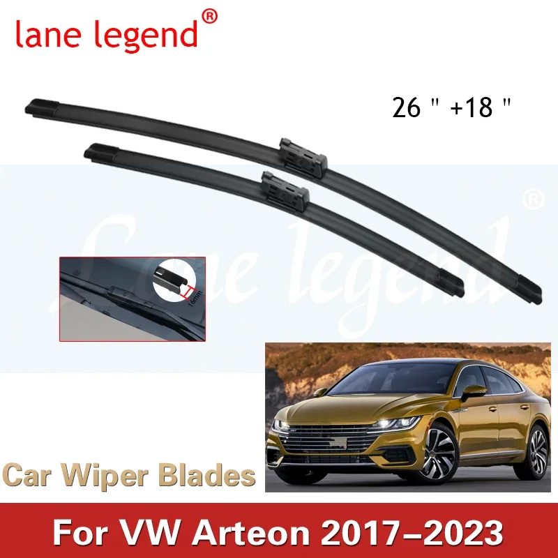 

2pcs Front Windshield Wiper Blades For Volkswagen VW Arteon 2017-2023 2018 2019 2020 2021 2022 Windscreen Window Accessories