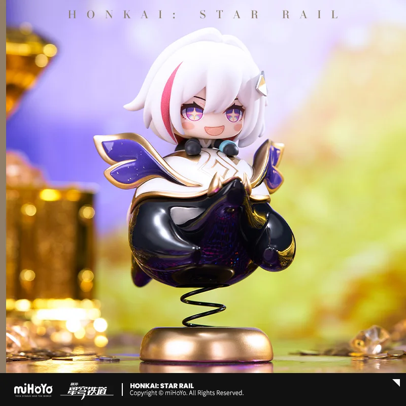 Anime Honkai: Star Rail Topaz Shake Fighter Small Car Stand Figure Double-Side Acrylic Model Plate Cosplay Desk Decor