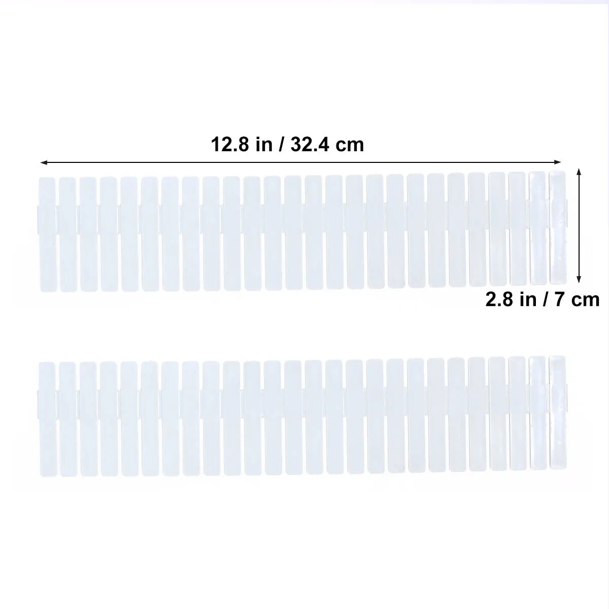 Divisórias de Gaveta (8 Peças) em PP Resistente e Ajustável para Cozinha, Banheiro, Escritório, Quarto, Roupas, Roupa Íntima e Talheres