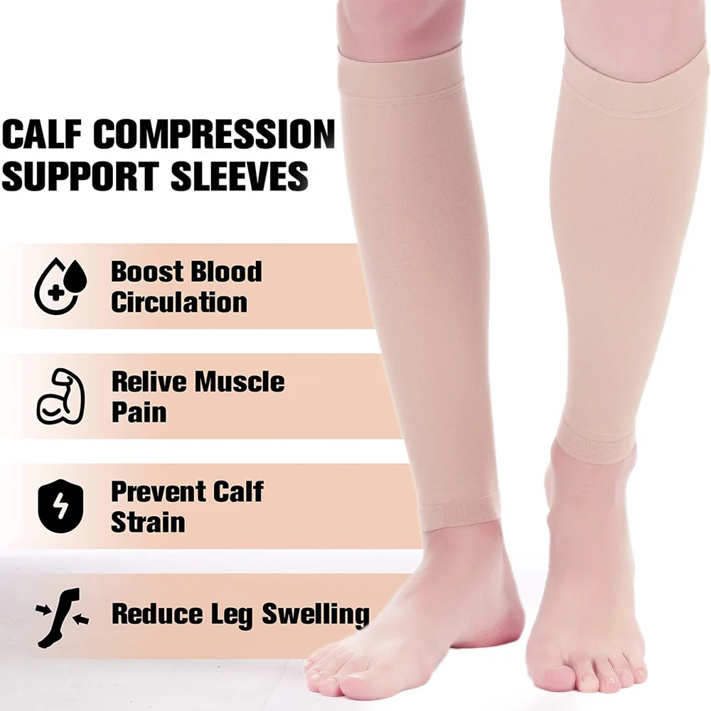 High Elasticity Pressure Socks 30-40mmhg Calf Pressure Socks For The Treatment Varicose Veins Pregnant Women Edema 1 Pair