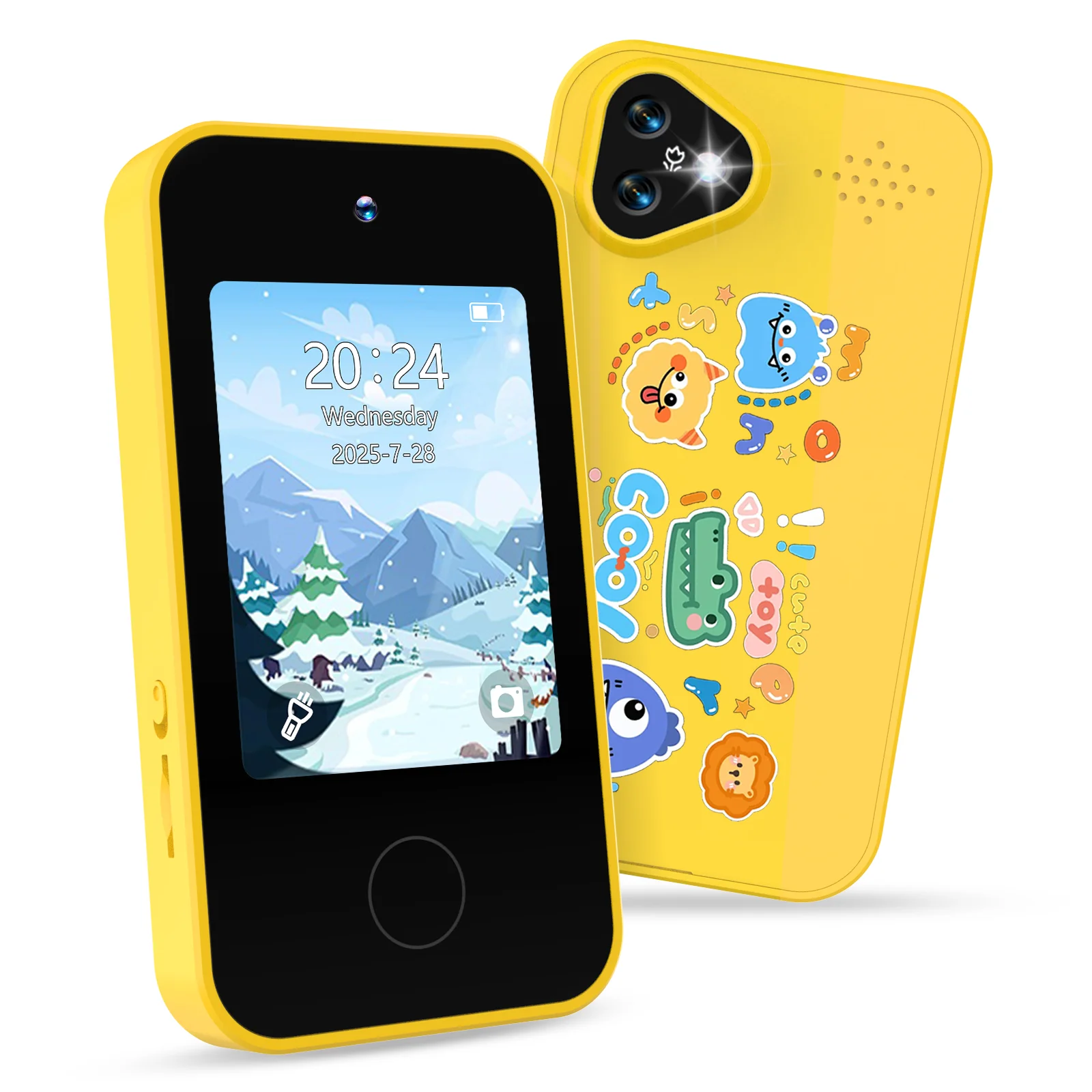 Giocattoli per smartphone per bambini, giocattoli per bambini che imparano con doppia fotocamera, telefoni narrativi per bambini, giocattoli educativi per la prima infanzia