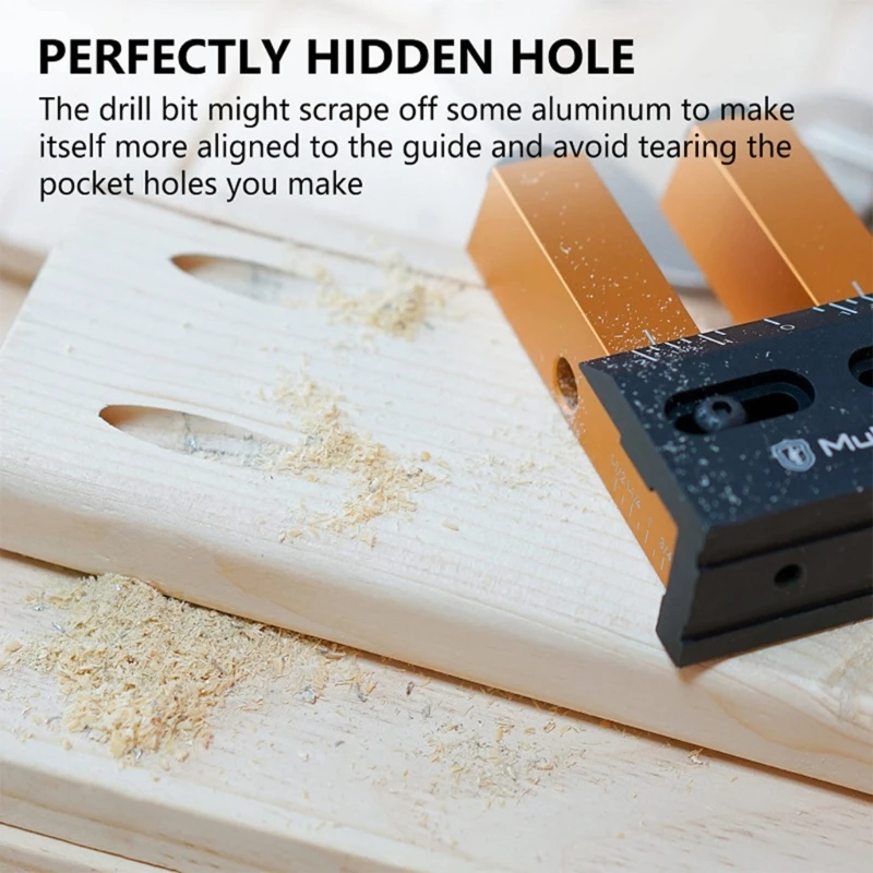 Pocket Hole Jig Kit Woodworking Oblique Hole Locator Drill Bits Angle Drill Guide Set Hole Puncher DIY Carpentry Tools