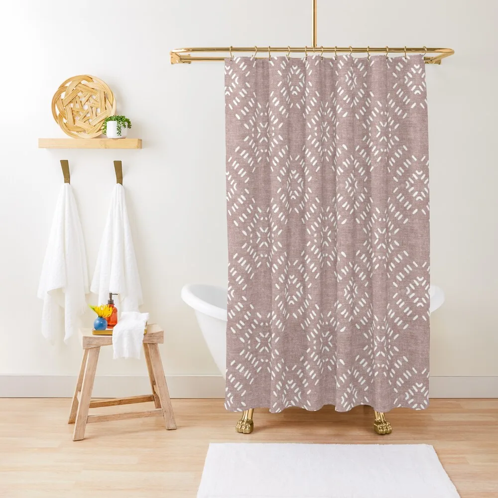 

Modern Farmhouse Dash - mauve Shower Curtain Luxury Bathroom Shower Curtain Curtain For Bathroom Shower