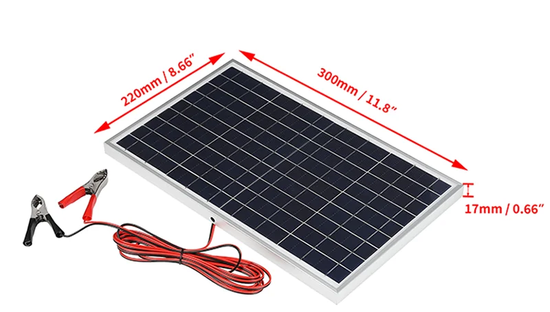 300W 12V Solarpanel-Set Komplett Polykristallin USB-Stromversorgung Tragbarer Outdoor Wiederaufladbarer Solarzellen-Generator für Zuhause – Detail 7