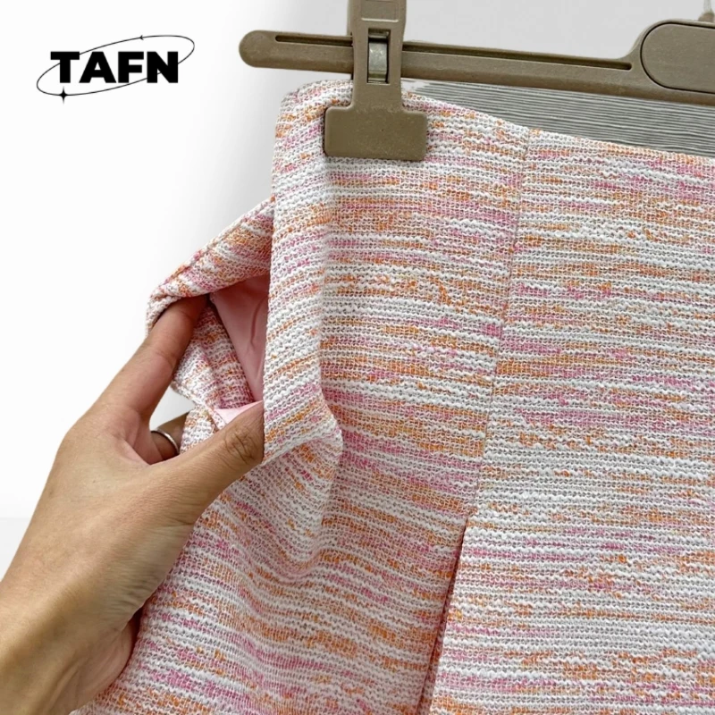 กระโปรงสั้นสวยงามประณีตอินเทรนด์และเรียบง่าย 25 ยอดนิยมแฟชั่นแคชเมียร์ที่สวยงามพื้นผิวขั้นสูง AD1410