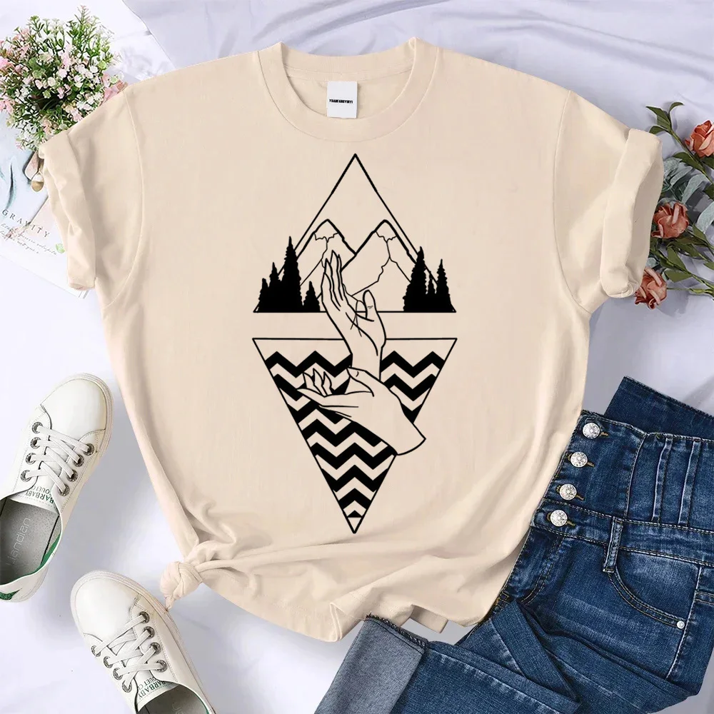 Twin Peaks Ring Owl top tees girl Classic anime Grunge aesthetic hip hop top tees hip hop University Classic 80s women