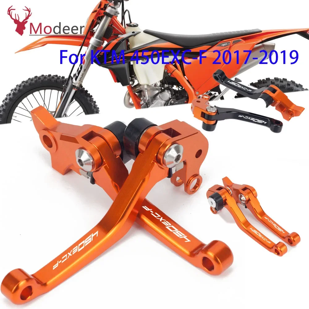 CNC Aluminum For KTM 450EXC-F 450 EXC-F 2017 2018 2019 2020 2021 Motorcycle DirtBike Motocross Pivot Brake Clutch Levers Set