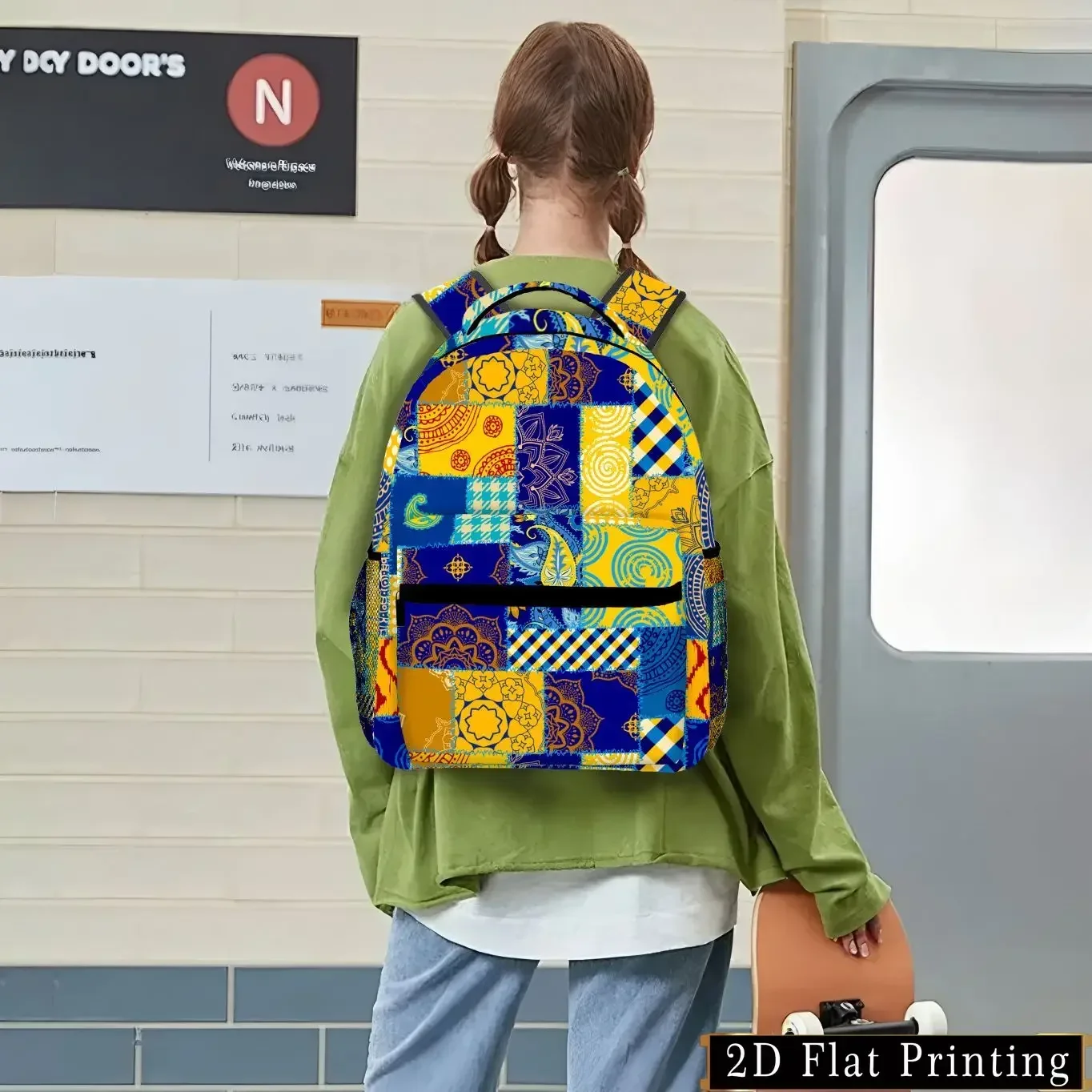 Custom Bag A Casual And Stylish Backpack, Featuring A Easy Design And Large Capacity. An Essential Item For Daily Commuting And