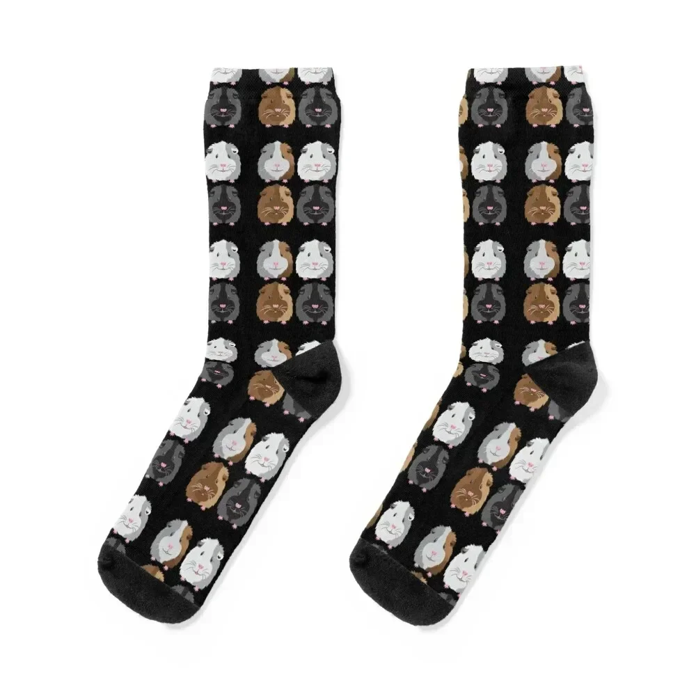 Chaussettes thermiques en coton pour hommes, quatre cochons (cochons d'Inde), chaussettes de rugby de haute qualité, cadeaux d'hiver pour filles