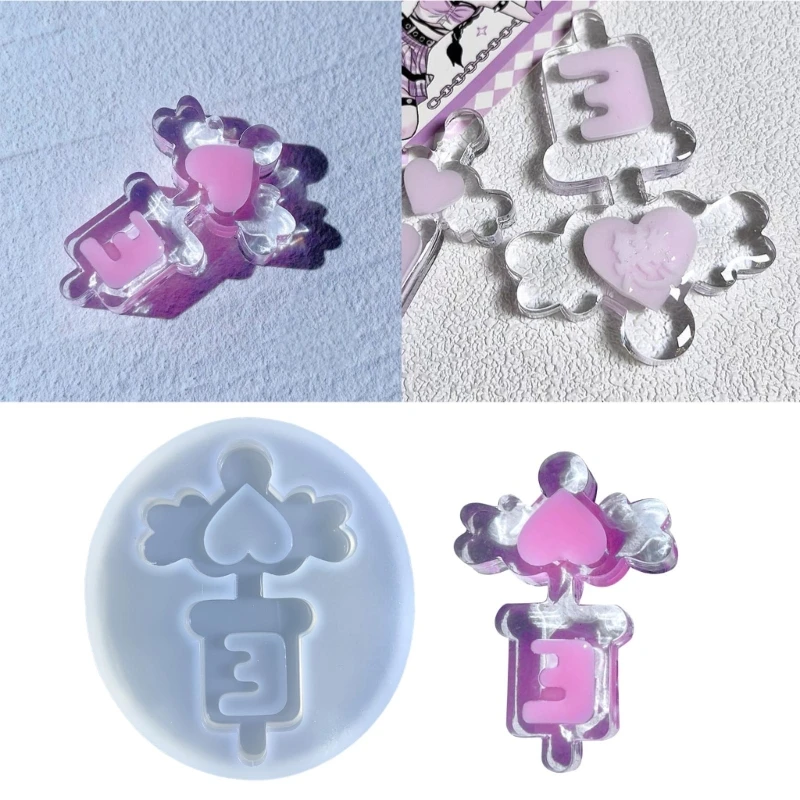 Silicone Resin Mold Work Drum Epoxy Casting Mold for Jewelry Making,Craft DIY,Pendant,Keychain Ornaments