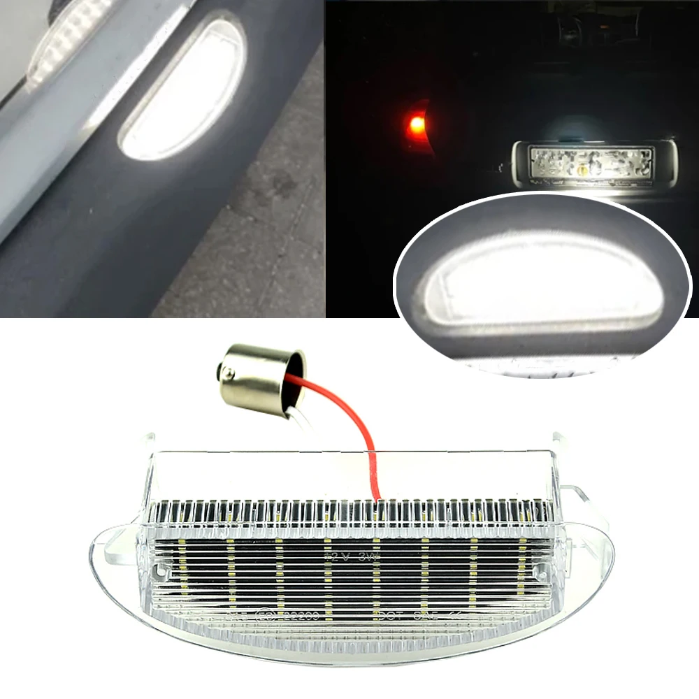 

Светодиодные лампы для подсветки номерного знака, белые, без ошибок, для Renault Clio MK2 1998-2006