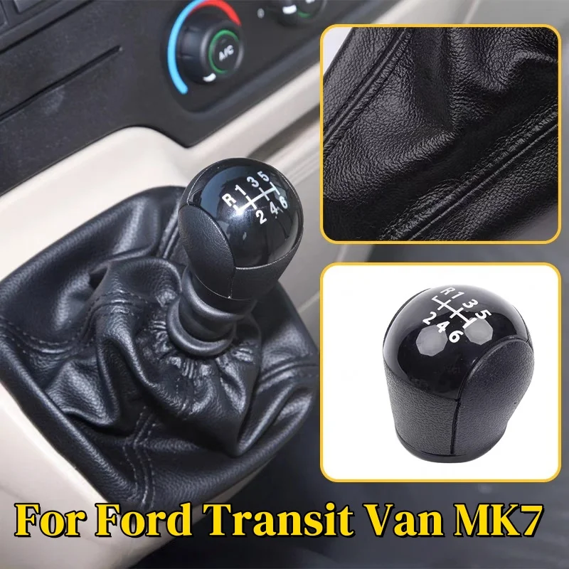 

Автомобильная ручка переключения передач для Ford Transit Van MK7 2006 2007 2008 2009 2010 2011 2012 2013 с кожаным чехлом для багажника, аксессуар