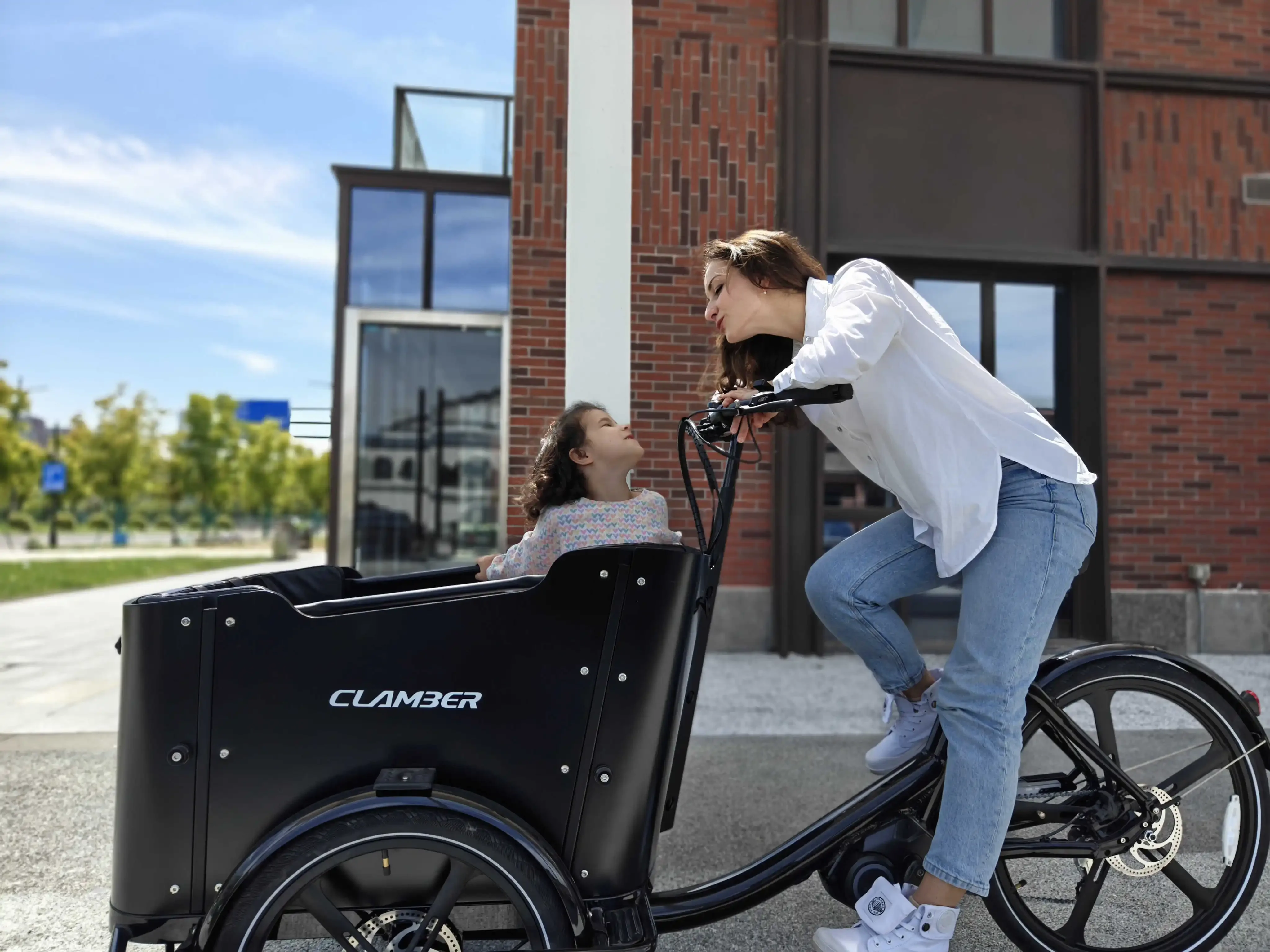 MG Alloy Rim Dutch Electric Cargo Bike Front Wood Box 36V Voltage Rear Carrier Full Loading Capacity Europe Stock Delivery Bike