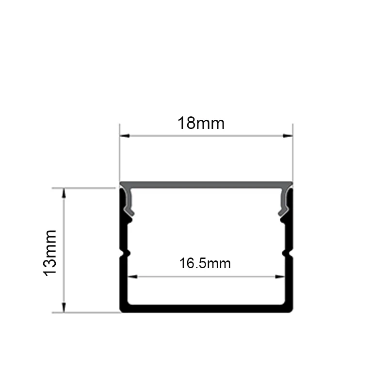 18x13mm Linear Light Led Line Lamp Living Room Ceiling Surface Mounted Aluminum Profile Line Lighting