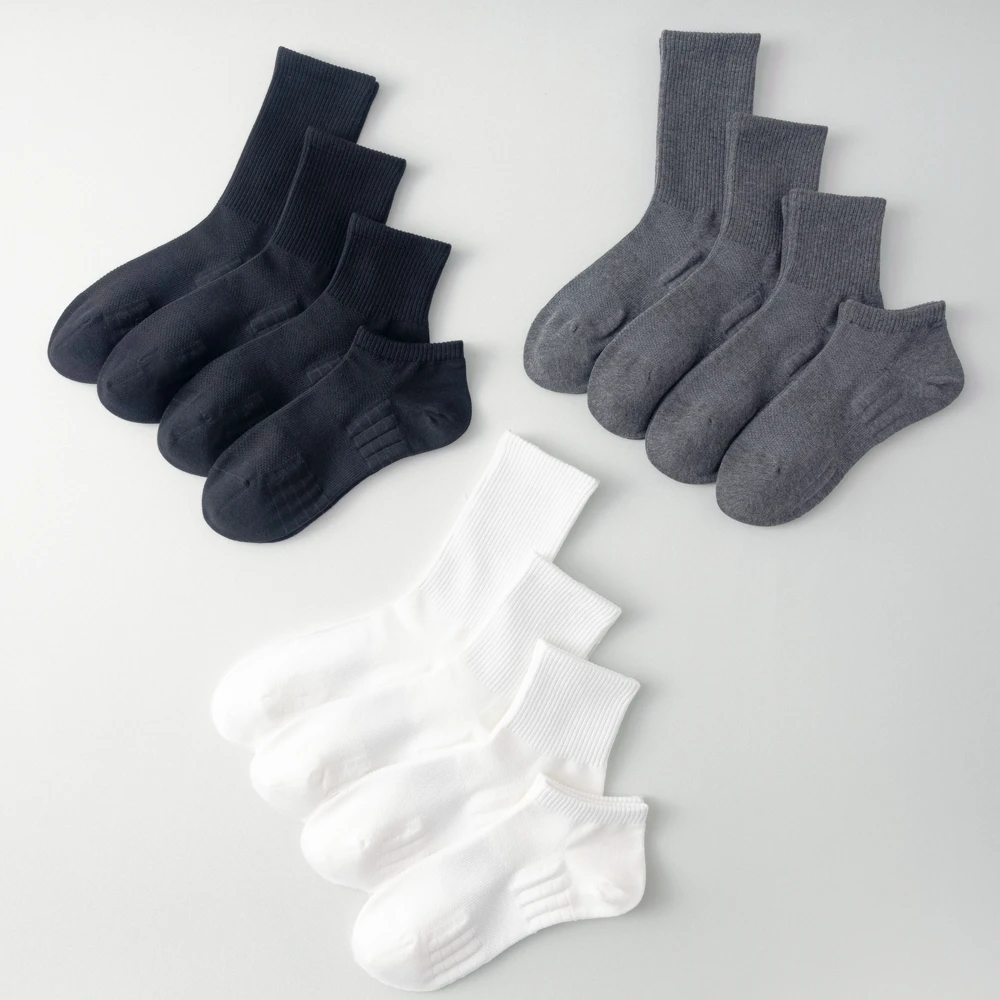 5 paires de chaussettes athlétiques de sport antidérapantes, chaussettes d'été en maille, chaussettes d'équipage en coton de haute qualité, basket-ball antidérapant