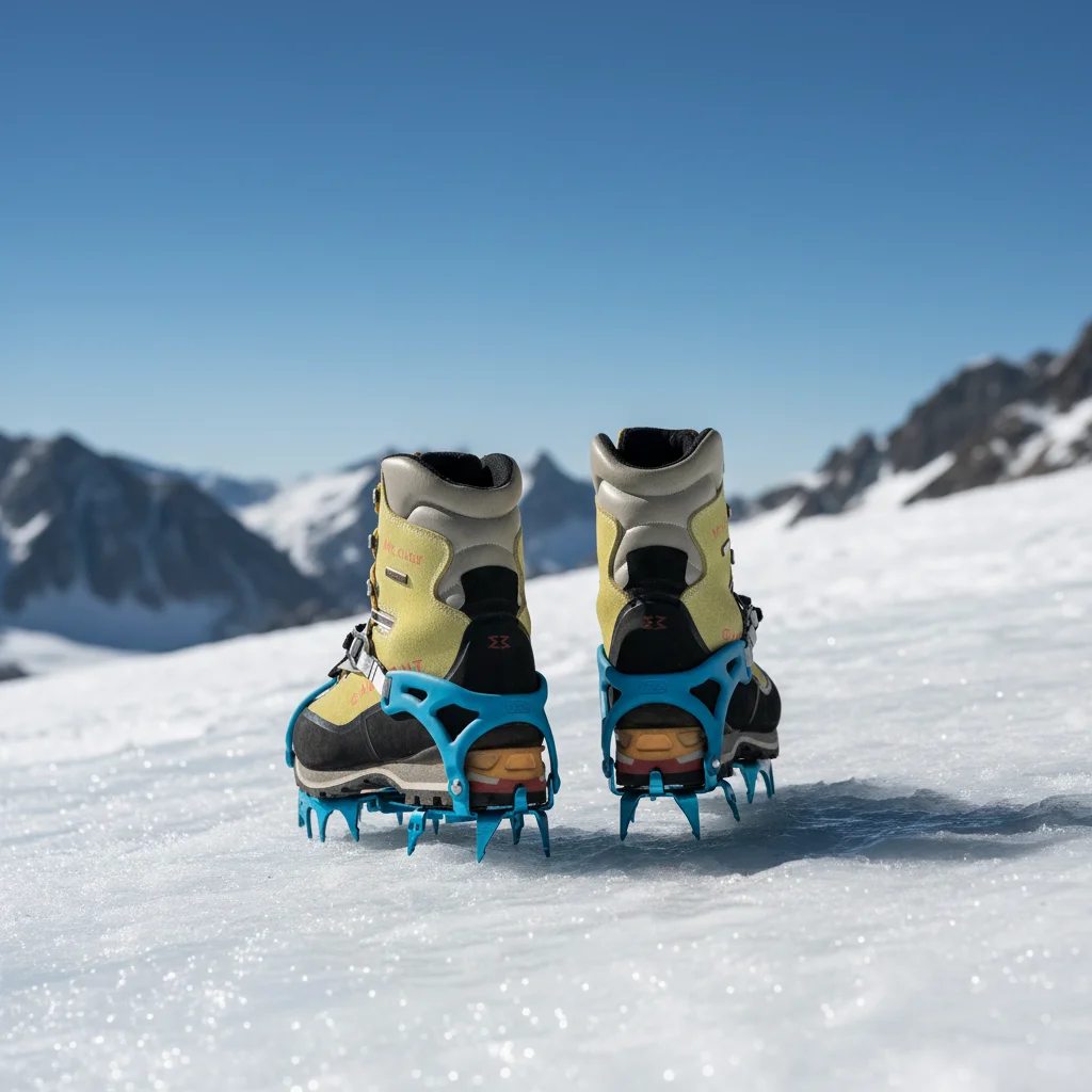 Factory Directly Shipping Portable Outdoor Rock-Climbing Gear Aluminum Alloy 14 Teeth Crampons Anti- Slid Spikes