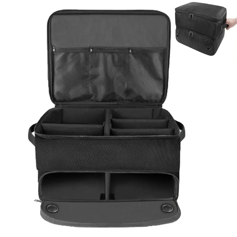 Outdoor Foldable Golf Supplies Storage Bag Golf Organizer for Car Portable Unisex Golf Ball Towel Box for Trunk Space Saving Bag