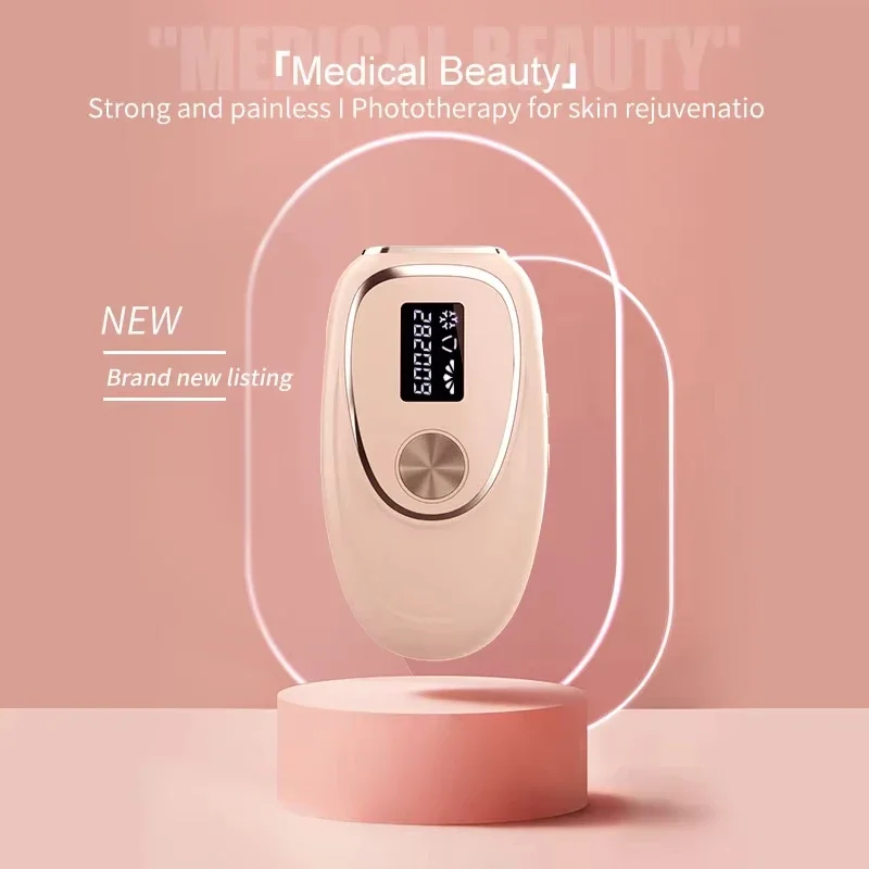 Portable Laser Epilator Permanent Skin Rejuvenation Cooling Laser Machine Freezing Point ICE IPL Hair Removal