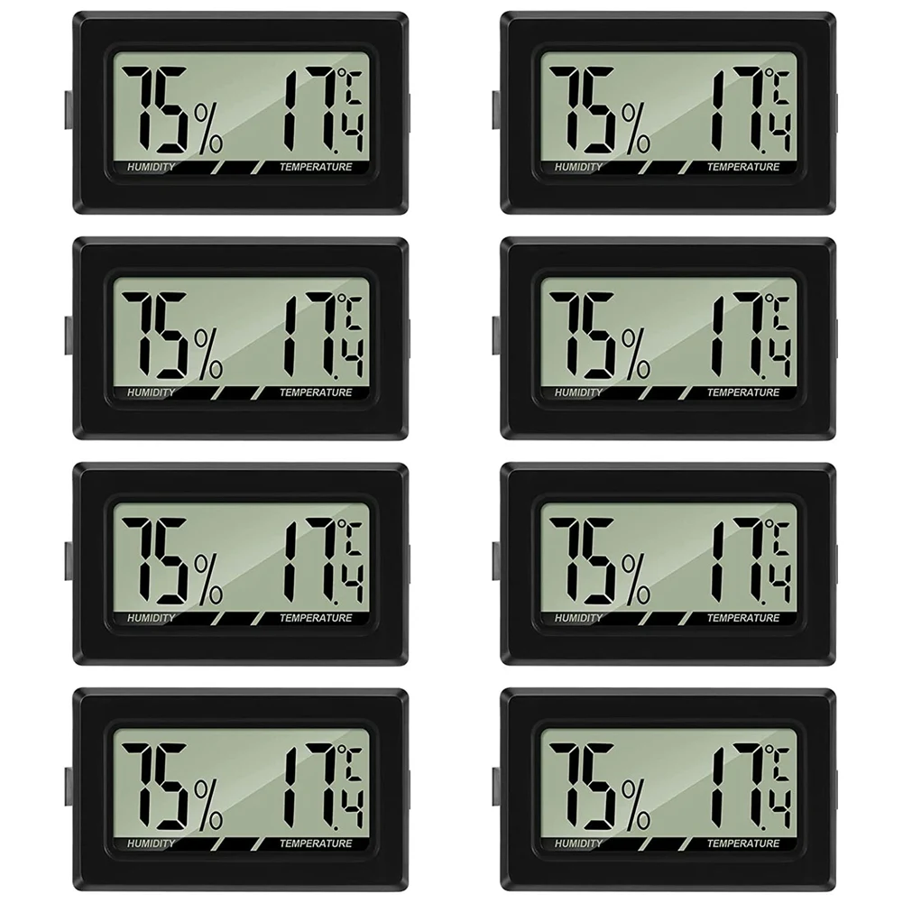 เครื่องวัดอุณหภูมิเครื่องวัดความชื้น Mini LCD ดิจิตอลในร่ม Thermo-Hygrometer ความชื้นสําหรับสํานักงานห้องเด็กห้องนั่งเล่น