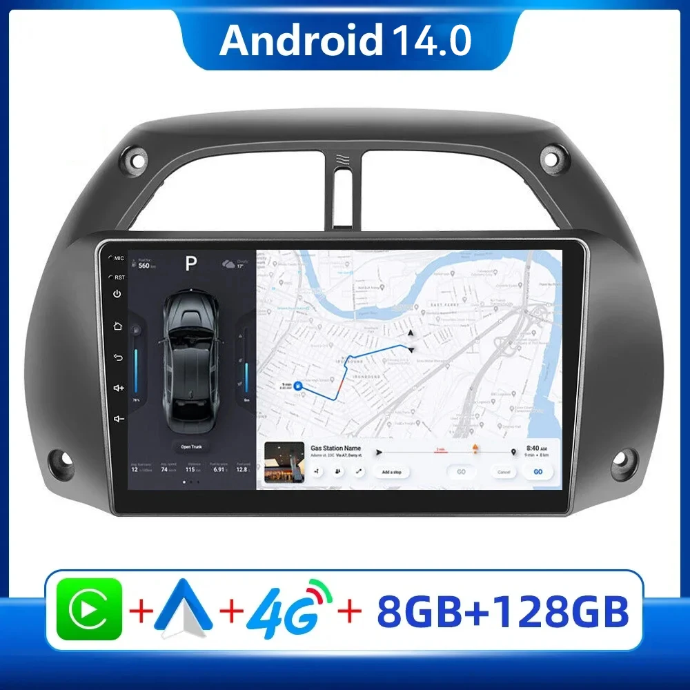 

2Din For Toyota RAV4 RAV 4 2001-2005 2006 4G Android 14 Car Stereo Radio Multimedia Video Player Navigation 4G DSP GPS Head Unit