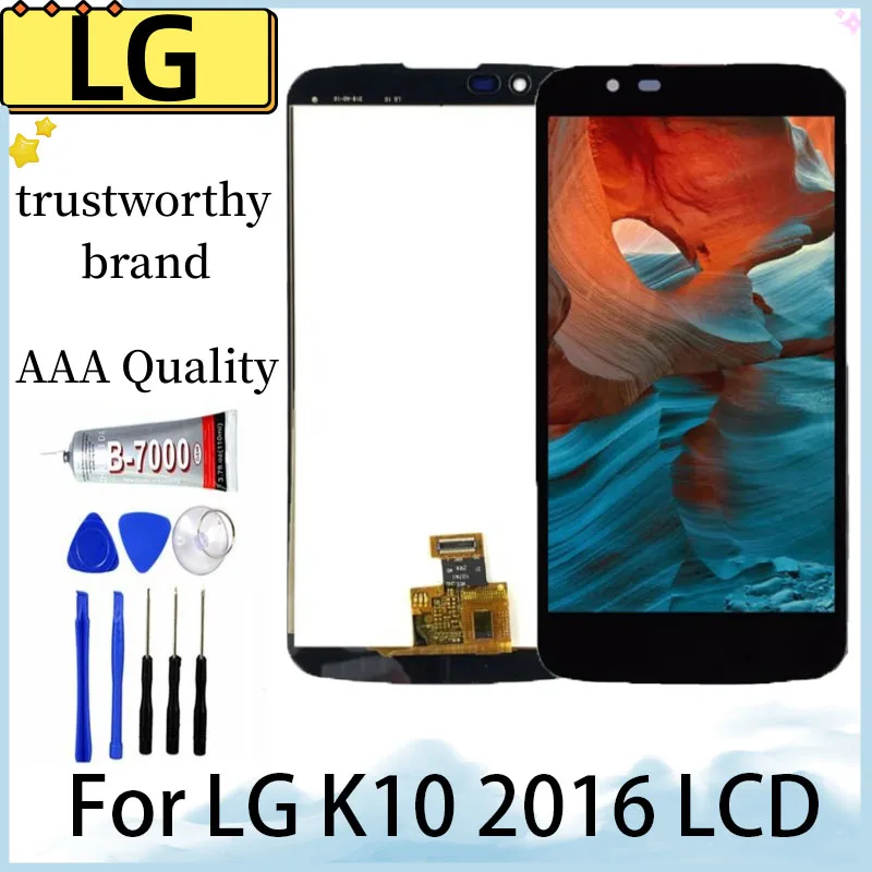 

5.3" Display For LG K10 2016 Lcd Touch Panel Screen Digitizer Assembly K430 K420 K410 K425 LGMS428 K428 F670L F670S With Frame