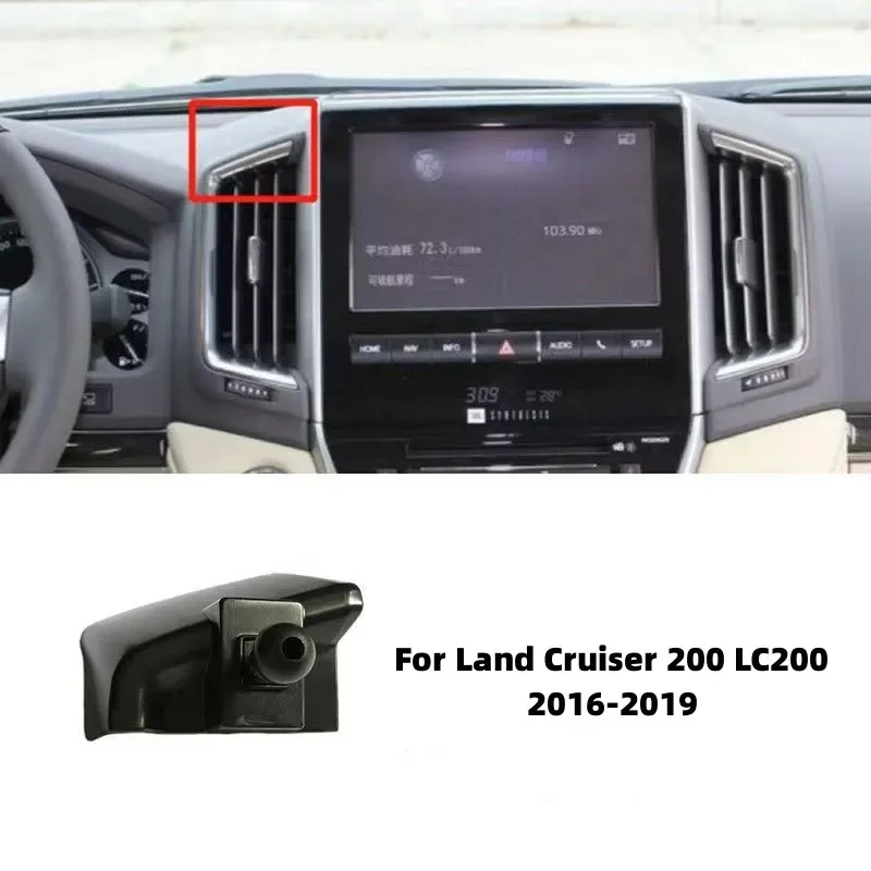 For Toyota Land Cruiser 200 LC200 LC300 2016-2022 Car Mobile Phone Holder AirVent Mount Gravity Bracket Stand Accessories