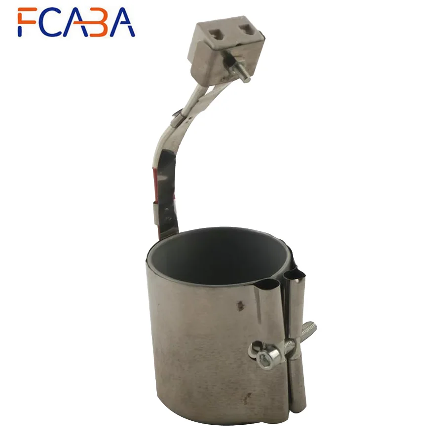 FCABA 60mm X 60mm Injection Machine Mica Heating Heater Band 340W 220V Stailness Steel Heating Element for Extruder/Granulator