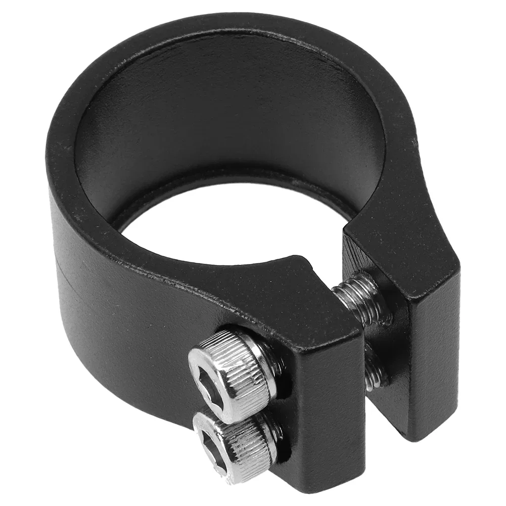 1 Juego de abrazadera para tija de sillín de 34,9mm, repuesto ultraligero de aluminio de 34,9mm, abrazadera para tija de sillín de bicicleta de montaña y carretera, tornillos dobles