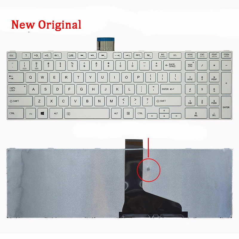 NEW Genuine Laptop Keyboard Compatible for Toshiba Satellite C850 C855 S850 S855D C855D C870 L850 L850D L855 L870 P850