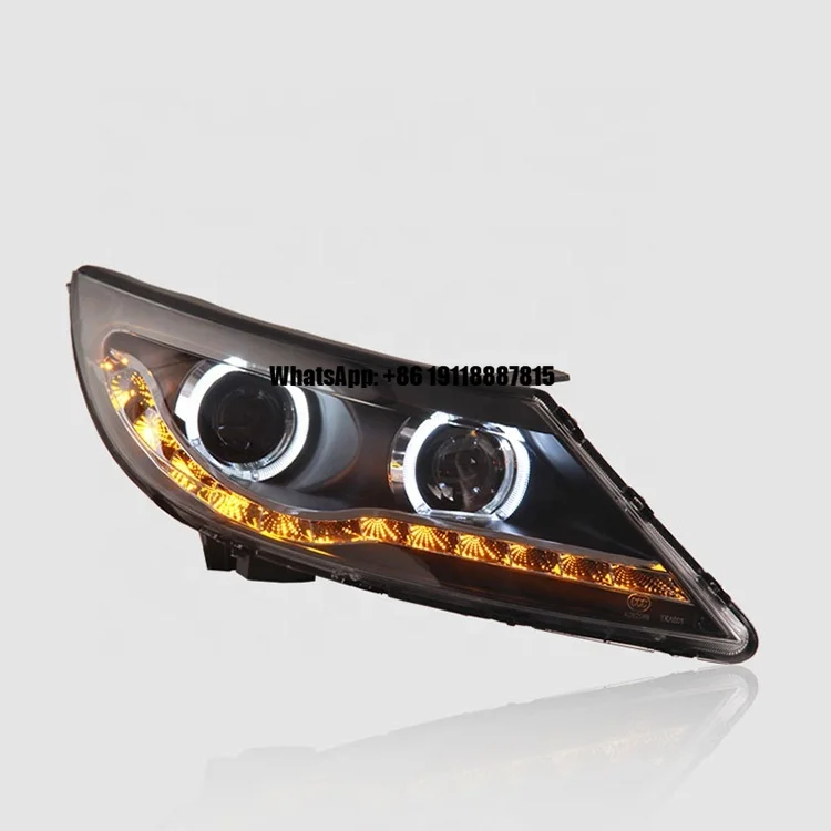 

Новые светодиодные ксеноновые фары Angel Eyes для Kia Sportage R 2010-2014, 12В, с цветовой температурой 6000K
