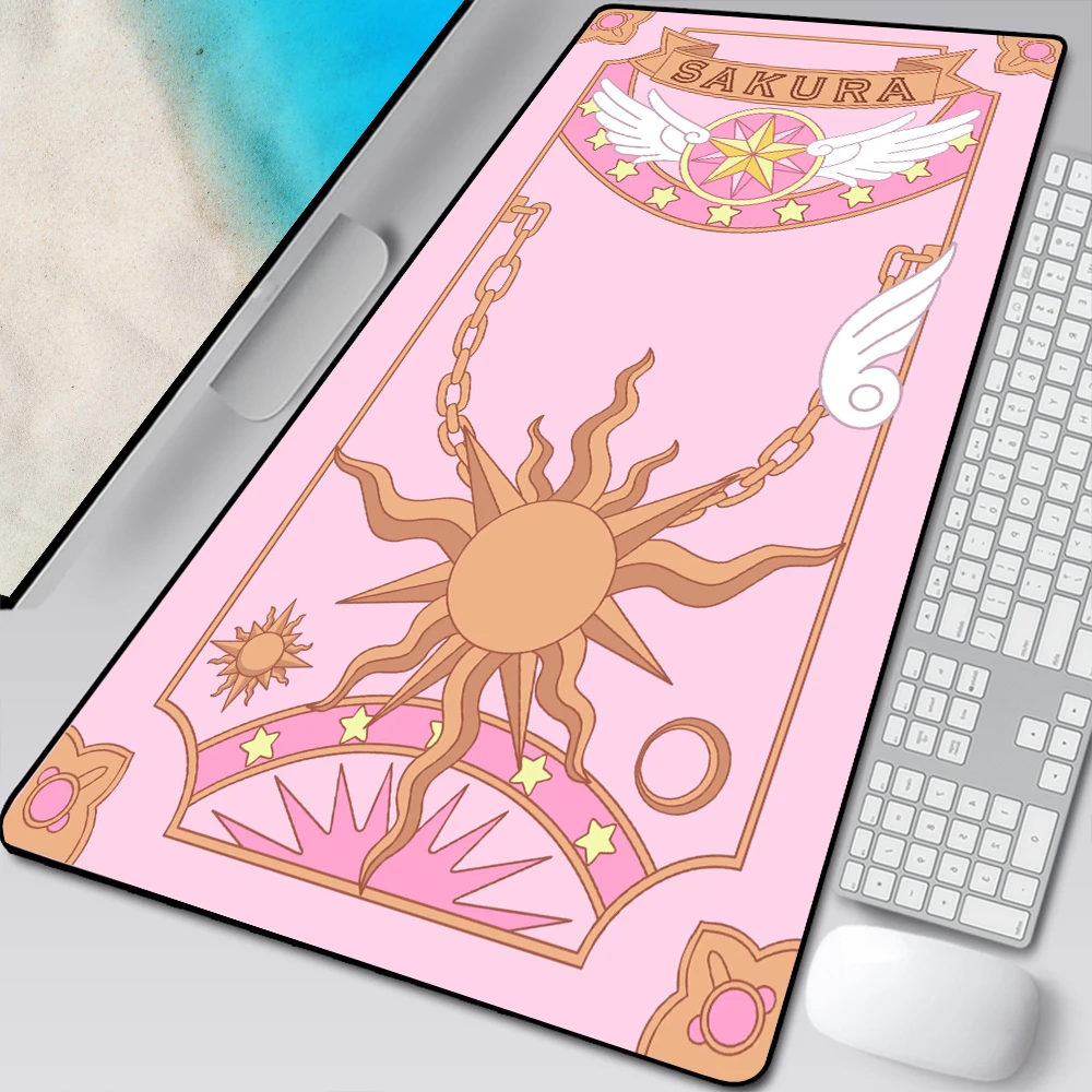 Pink Sailor Moon Landscape Mouse Pad, Gaming Mousepad, XL, Grande Teclado Gamer, PC Desk Mat, Computador, Tablet