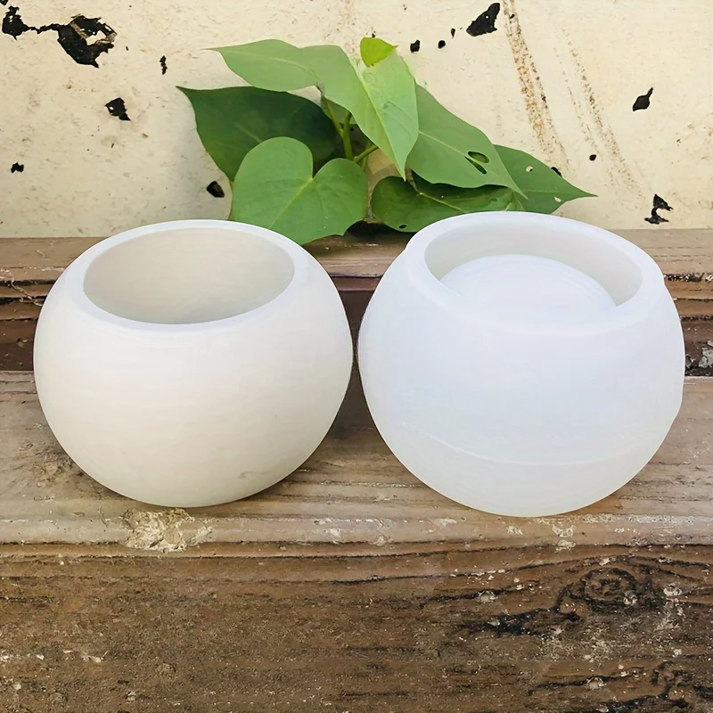 Flower Pot Silicone Mold Succulent Flower Pot Storage Box Gypsum Concrete Mold