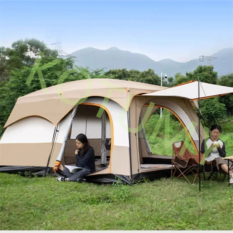 Outdoor Automatic Quick Open Tent Portable Foldable Sunscreen and Rainproof Large Space Camping Equipment Camping