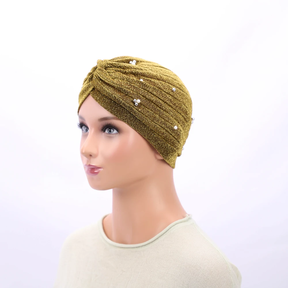 Hijab musulman en perles pour femme, couvre-chef respirant, classique, à la mode, Islam, casquettes intérieures, bande de sauna, nouvelle collection