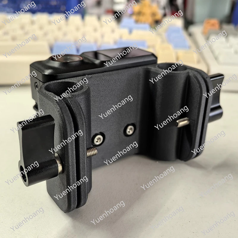 1PCS For DJI LiDAR Dual 15mm Rod Rail Mount Bracket 60mm Spacing 3D Printed PETG-CF Holder Adapter Rod System Support Accessory view 5