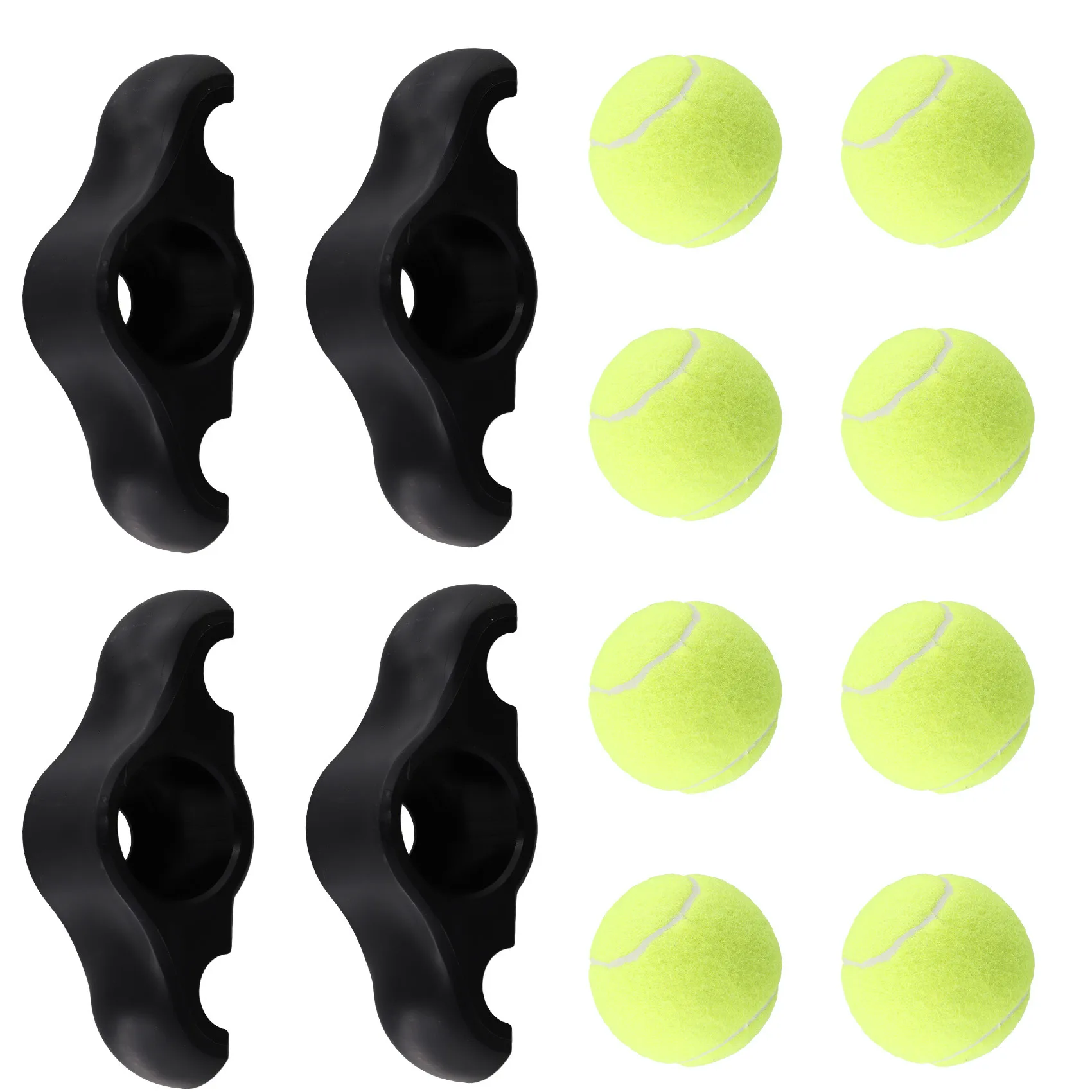 New 4 Pack Indoor Cycling Snap Rocker Feet Adapters,for Smart Bike Resistance Trainer Home Workout Equipment,with Ball