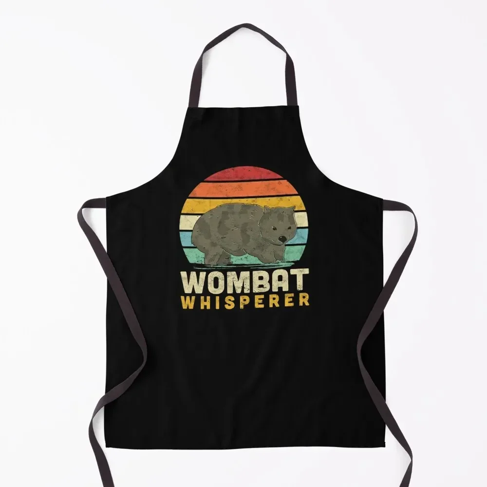 Wombat whisperer marsupial Australia gift Apron Professional Barber kindergarten teacher Apron