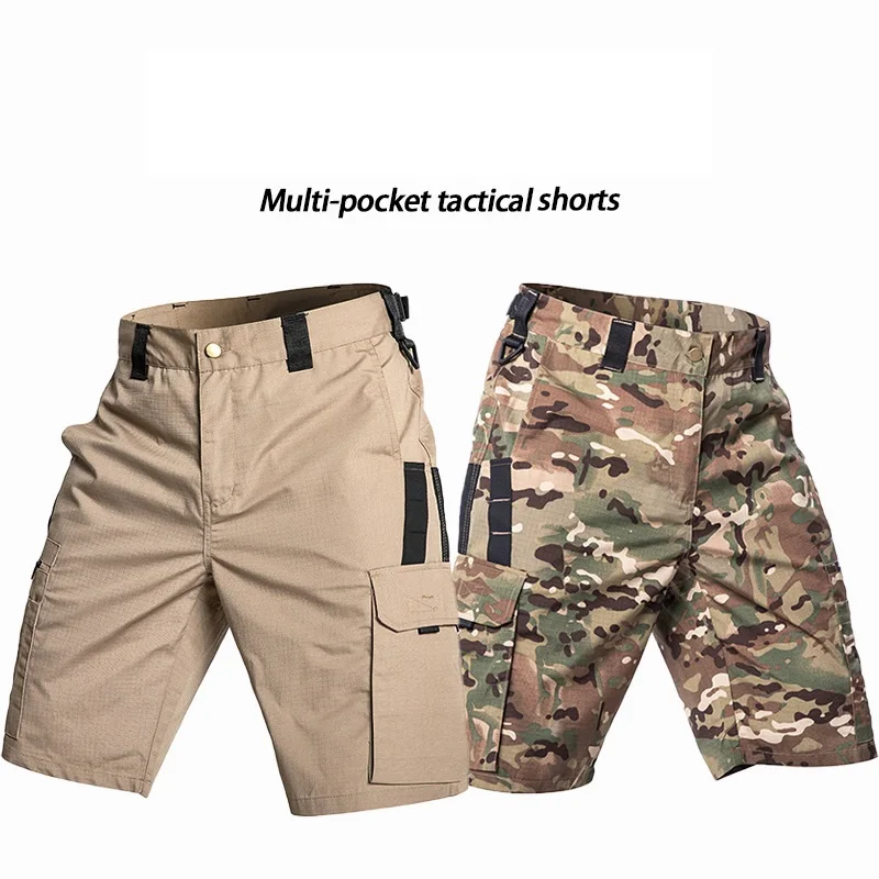 Men’s Camo Tactical Cargo Shorts, Invader Beetle Quick-Dry Series, Durable Water-Resistant Summer Work Shorts