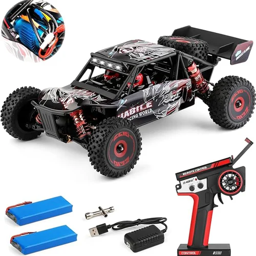 WLtoys 124016 (V2) 고속 RC 자동차, 성인용 독립 ESC가 장착된 1/12 브러시리스 RC 자동차, 75km/h, 야외 및 선물용으로 적합