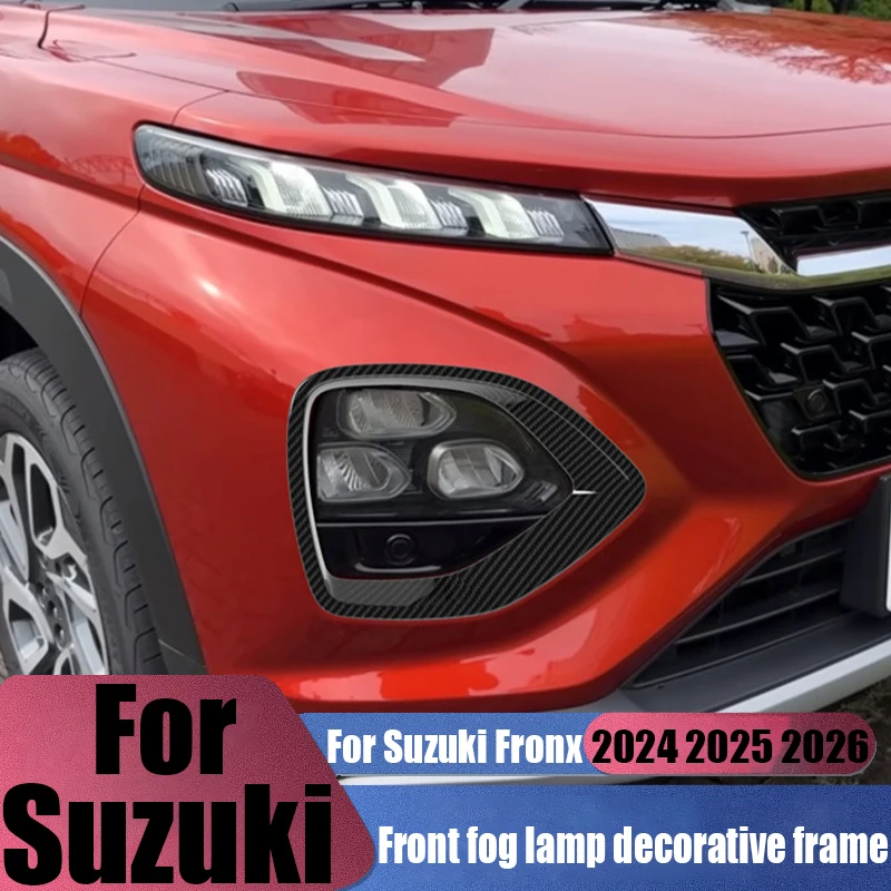 

Для Suzuki Fronx 2024 2025 2026: Декоративная накладка на передние противотуманные фары из ABS-пластика, устойчивая к царапинам, для внешнего тюнинга автомобиля